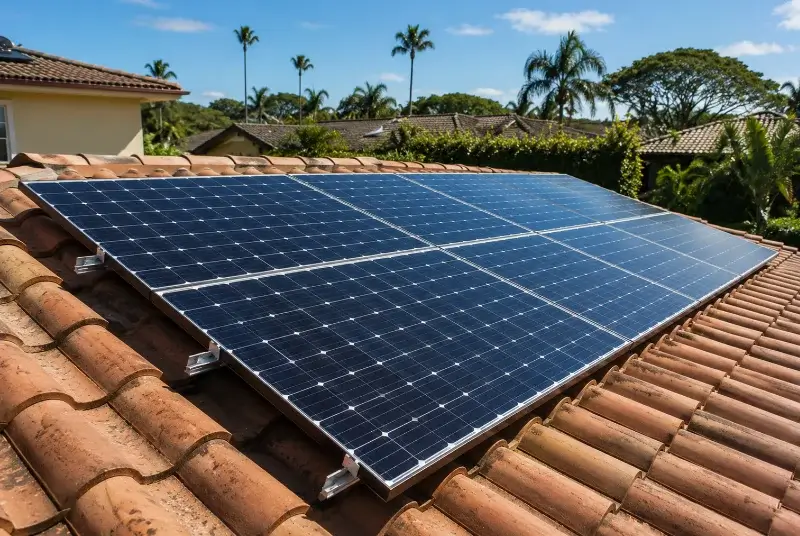 Installation de panneaux solaires à Lafare